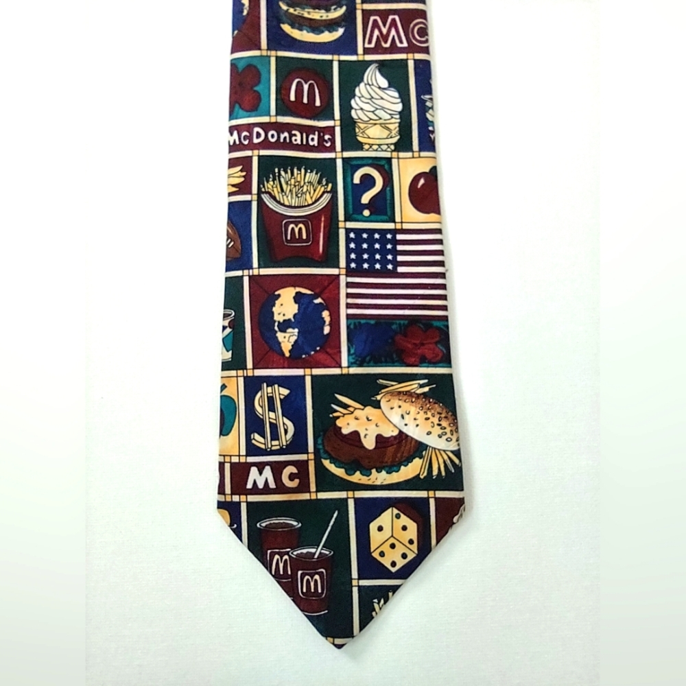 McDonald's 1990's Novelty 100% Polyester Tie